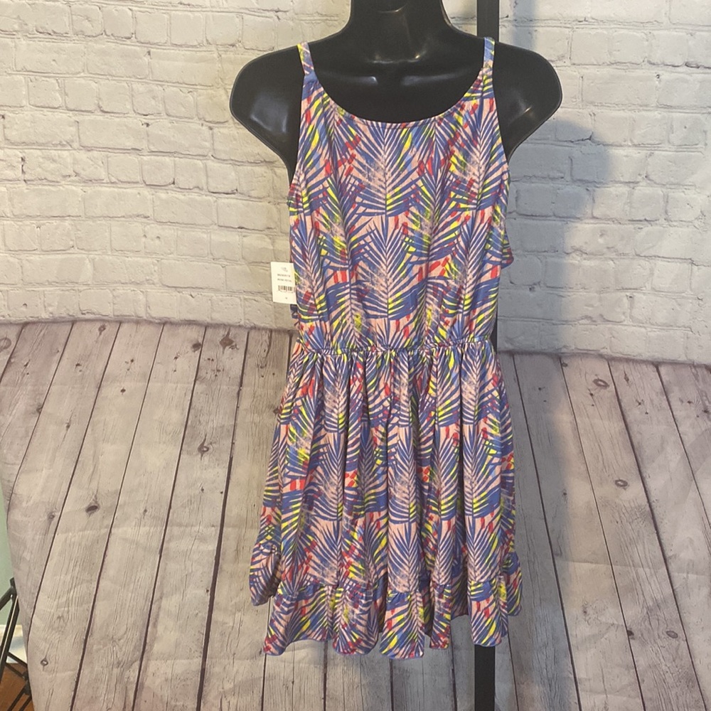 NWT BCBG GIRLS PALM LEAF SUNDRESS ROSE PETAL - Picture 10 of 10